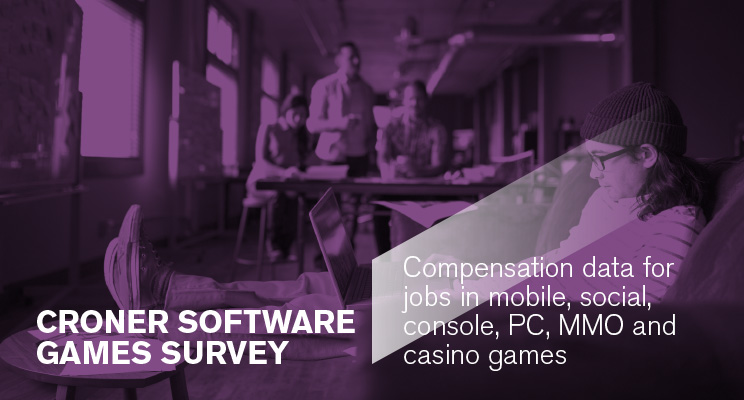 Compensation data for jobs in mobile, PC, console, MMO, handheld, cloud, VR, social and casino games