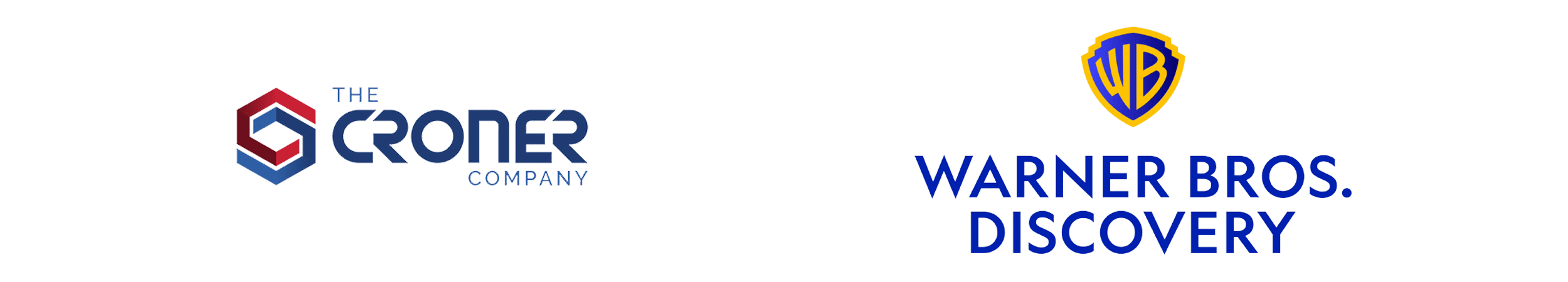 Croner and Warner Brothers Discovery Logos